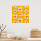 Stroomverbruik - Daisy Yellow Poster (Keuken)