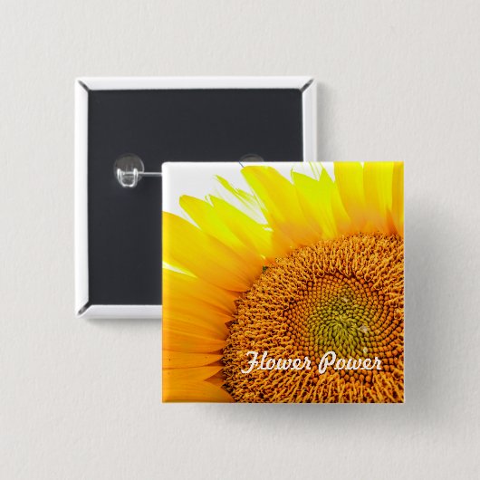 Stroomverbruik Vierkante Button 5,1 Cm (Voorkant /achterkant)