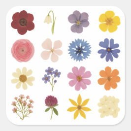 Stroomverbruik Vierkante Sticker