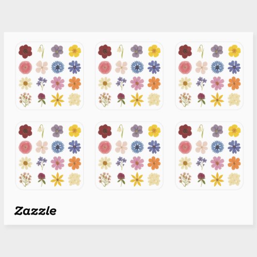 Stroomverbruik Vierkante Sticker (Vel)