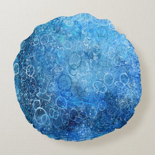 Stroomvis Rond Kussen (Achterkant)