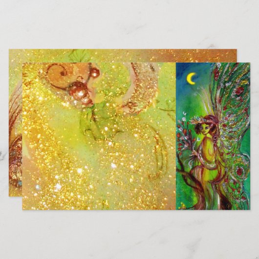 STROOMVRIJHEID IN MOONLIGHT Yellow Green Fantasy (Voorkant / Achterkant)