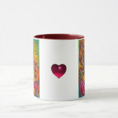 STROOMVRIJHEID OP DE PINK IRIS-fantasie Mok (Midden)