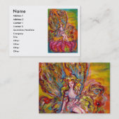 STROOMVRIJHEID OP DE PINK IRIS-fantasie Visitekaartje (Voorkant / Achterkant)