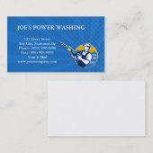 Stroomwasdruk waterblaaswerker visitekaartje (Voorkant / Achterkant)