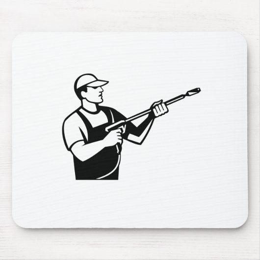 Stroomwasmachine met waterblaasdruk wassen muismat (Voorkant)