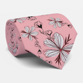 STROOMWITTE W PINKGROND STROPDAS