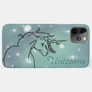 Stroomy Unicorn (wazig groen met sterren) Case-Mate iPhone Case