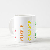 Stroop Effect Test Mok (Voorkant links)