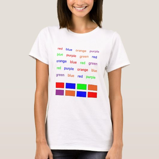 Stroop-test T-shirt (Voorkant)