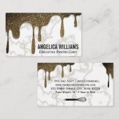 stroopglitterdruppel | Marmer en whisky Visitekaartje (Voorkant / Achterkant)