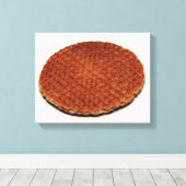 Stroopwafel Canvas Afdruk (Insitu (Houten vloer))