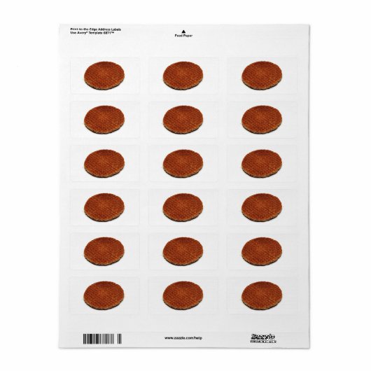 Stroopwafel Etiket (Full Sheet)