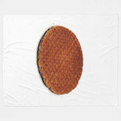 Stroopwafel Fleece Deken (Voorkant (Horizontaal))