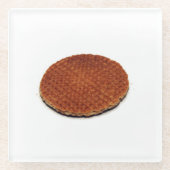 Stroopwafel Glazen Onderzetter (Voorkant)