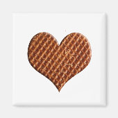 Stroopwafel hartjes magneet (Voorkant)