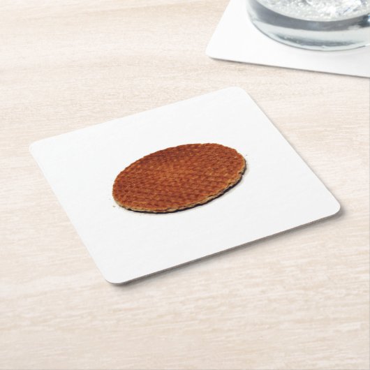 Stroopwafel Kartonnen Onderzetters (Schuin)