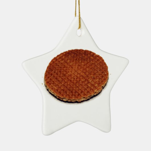 Stroopwafel Keramisch Ornament (Rechts)