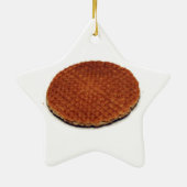 Stroopwafel Keramisch Ornament (Achterkant)