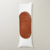 Stroopwafel Lichaamskussen (Voorkant Verticaal)