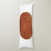 Stroopwafel Lichaamskussen (Achterkant (Verticaal))