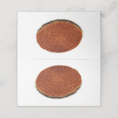 Stroopwafel Plaatskaartje (Buitenkant ongevouwen)