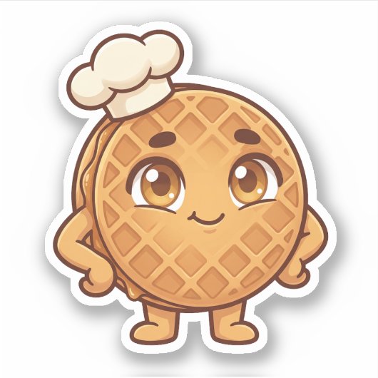 Stroopwafel Sticker (Voorkant)