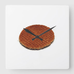Stroopwafel Vierkante Klok