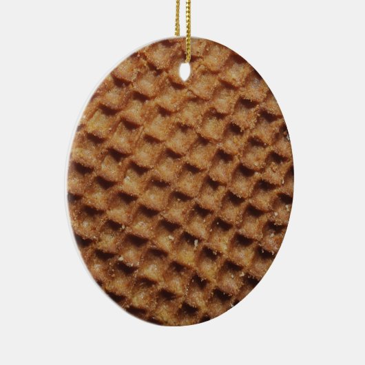 Stroopwafels Keramisch Ornament (Rechts)