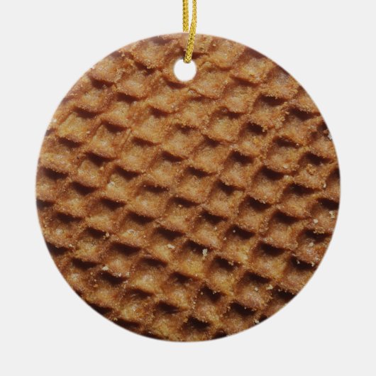 Stroopwafels Keramisch Ornament (Voorkant)