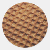 Stroopwafels Ronde Sticker (Voorkant)