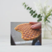 Stroopwaffle Briefkaart (Staand voorkant)