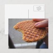 Stroopwaffle Briefkaart (Voorkant / Achterkant)