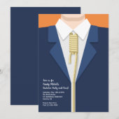 Strop vrijgezellenfeest kaart (Voorkant / Achterkant)