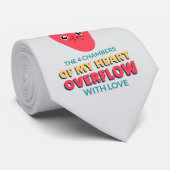 Stropdas 4 Kamers Hart Overloop Liefde Medische Da (Opgerold)