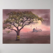 STROPDAS a GEEL RIBBON DOOR SHARON SHARPE Poster (Voorkant)