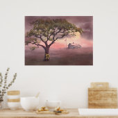 STROPDAS a GEEL RIBBON DOOR SHARON SHARPE Poster (Keuken)