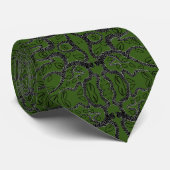 Stropdas aangepaste kleuren - Green Greenery Natur (Opgerold)