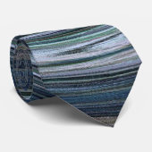 Stropdas, Abstract Blauw draaiende wervelkolom Stropdas (Opgerold)