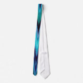Stropdas, Abstract Blauw Zigzag Chevron Sjabloon Stropdas (Achterkant)