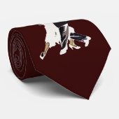 stropdas abstract paar donker haar (Opgerold)