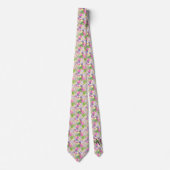 Stropdas: Abstracte bladeren (geel) Stropdas (Voorkant)