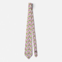 Stropdas: Abstracte bladeren (geel)