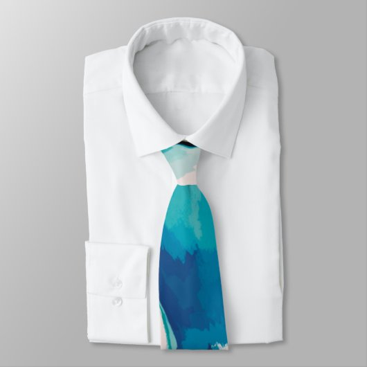 Stropdas abstracte pastel Paint Lagoon Edition (Gebonden)