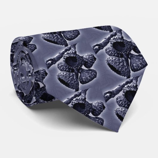 Stropdas Acorn Pet - marine (Opgerold)