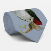 Stropdas - Afrikaanse grijze papegaai (Opgerold)