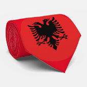 Stropdas Albanië vlag (Opgerold)