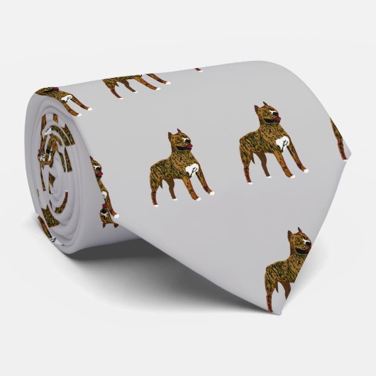 Stropdas - American Staffordshire Terrier (Opgerold)