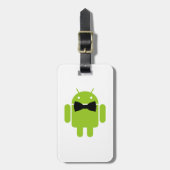 Stropdas Android Robot Icon Bagagelabel (Voorkant verticaal)