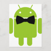 Stropdas Android Robot Icon Briefkaart (Voorkant)